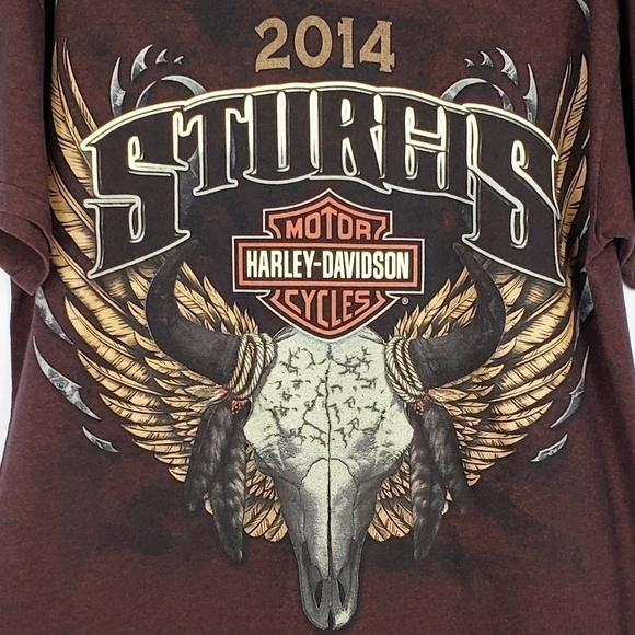 HARLEY DAVIDSON Sturgis bull skull tee - Picture 3 of 7